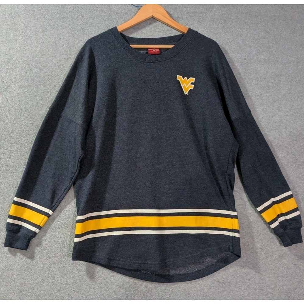 Colosseum West Virginia Mountaineers Crewneck Sweatshirt Men M Large Fit